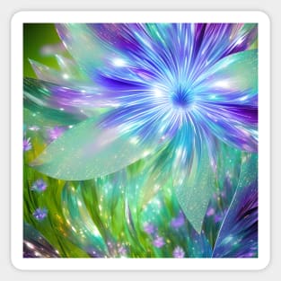 Mystical Crystal Flower Sticker